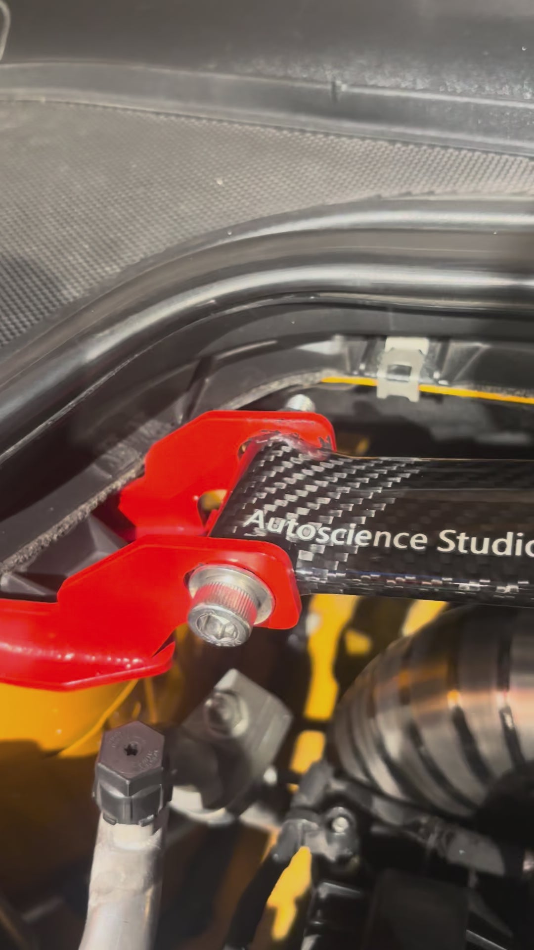 【AS】引擎室碳纖維拉桿 Carbon Fiber Strut Bar